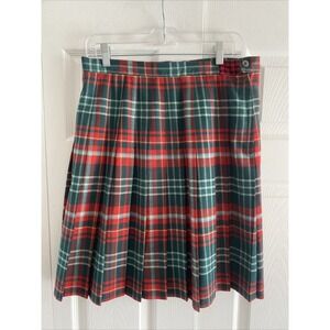 Vintage Talbots Womens 10 Wool‎ Tartan Plad Skirt USA Made Academia Collegiate